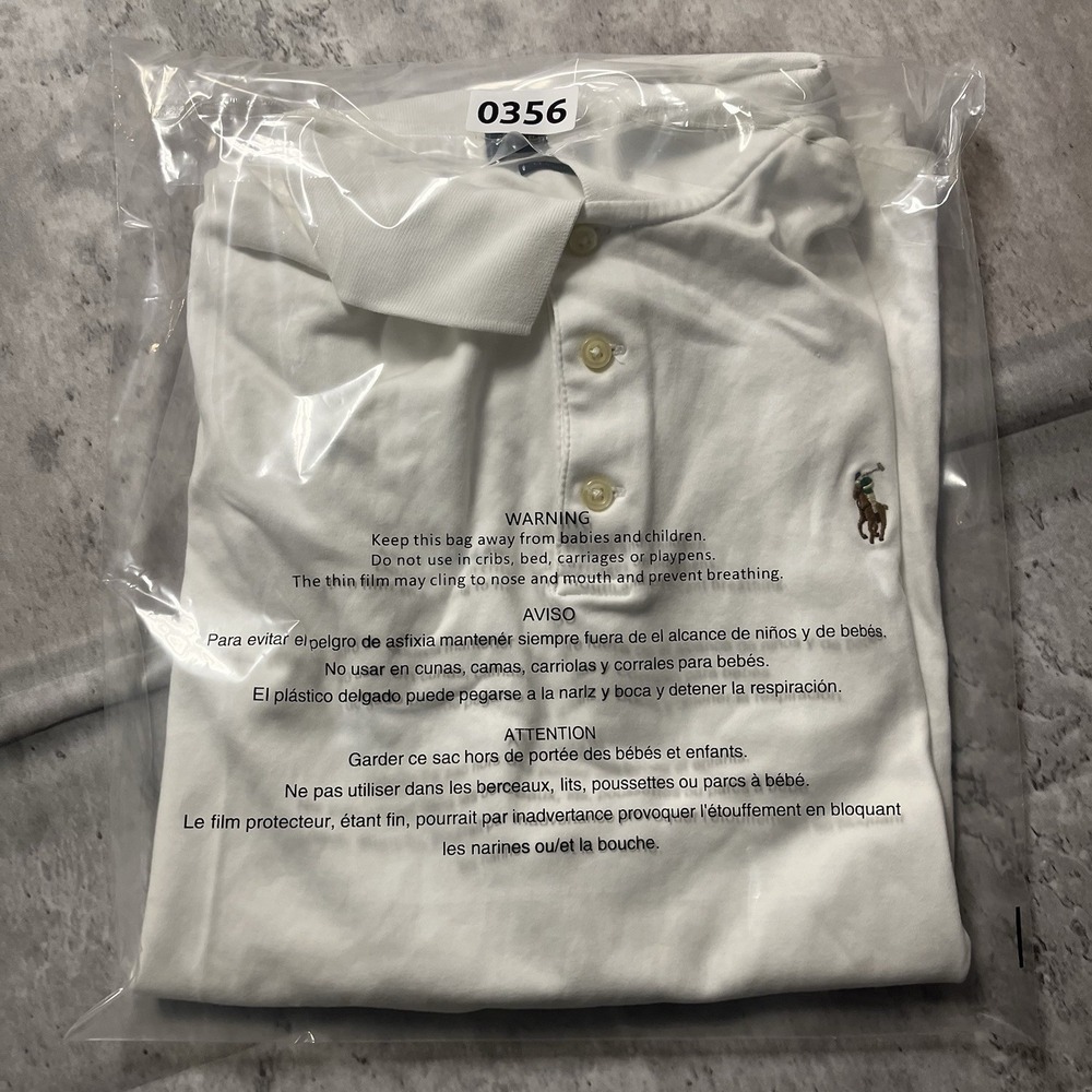 Polo Ralph Lauren Custom Classic Fit Classic White Polo Shirt for Mens Size L - Picture 7 of 7